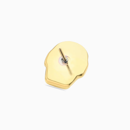 18Kt Gold PVD Titanium Threadless Skull Top
