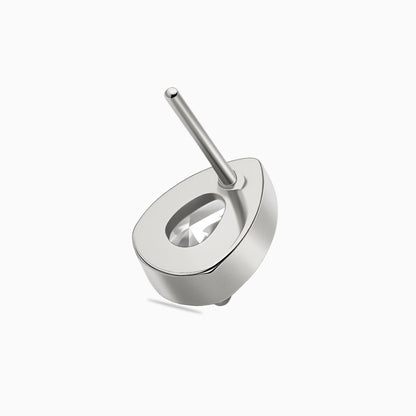Titanium Threadless Pear Bezel Top