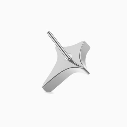 Titanium Threadless Four-Point Star Gem Top