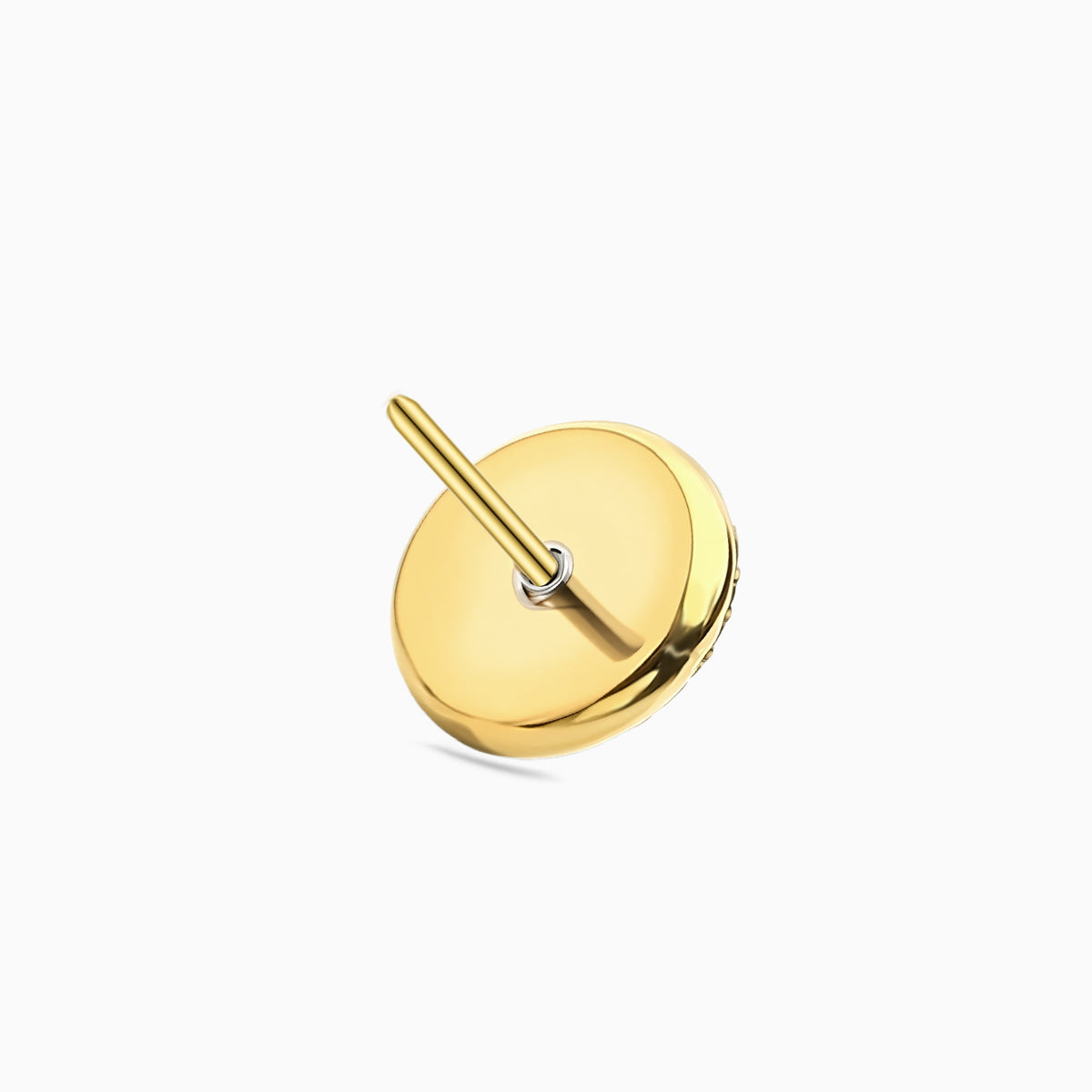 18Kt Gold PVD Titanium Threadless Sunburst Top