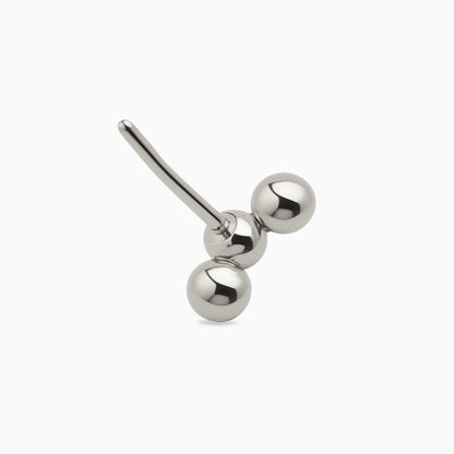 Titanium Threadless Triple Bead Cluster Top