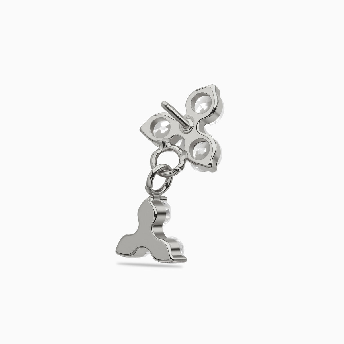 Titanium Threadless Dangle Cluster Top
