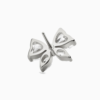 Titanium Threadless Butterfly Cluster Top