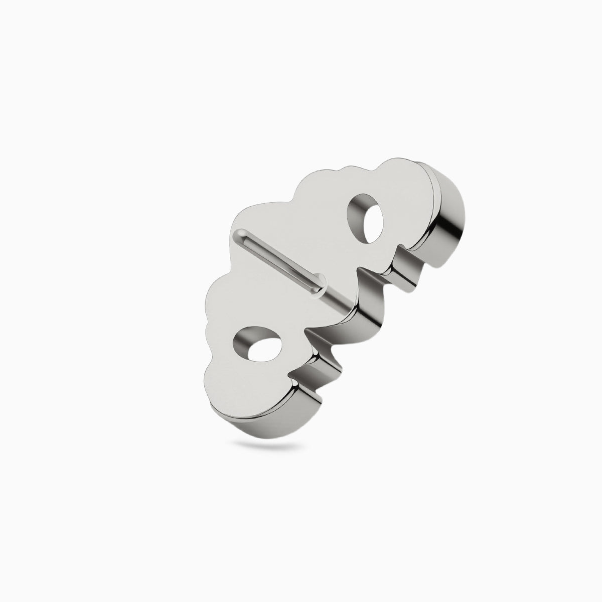 Titanium Threadless Crown Cluster Top.