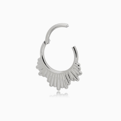 Titanium Sunburst Front Facing Hinged Segment Clicker