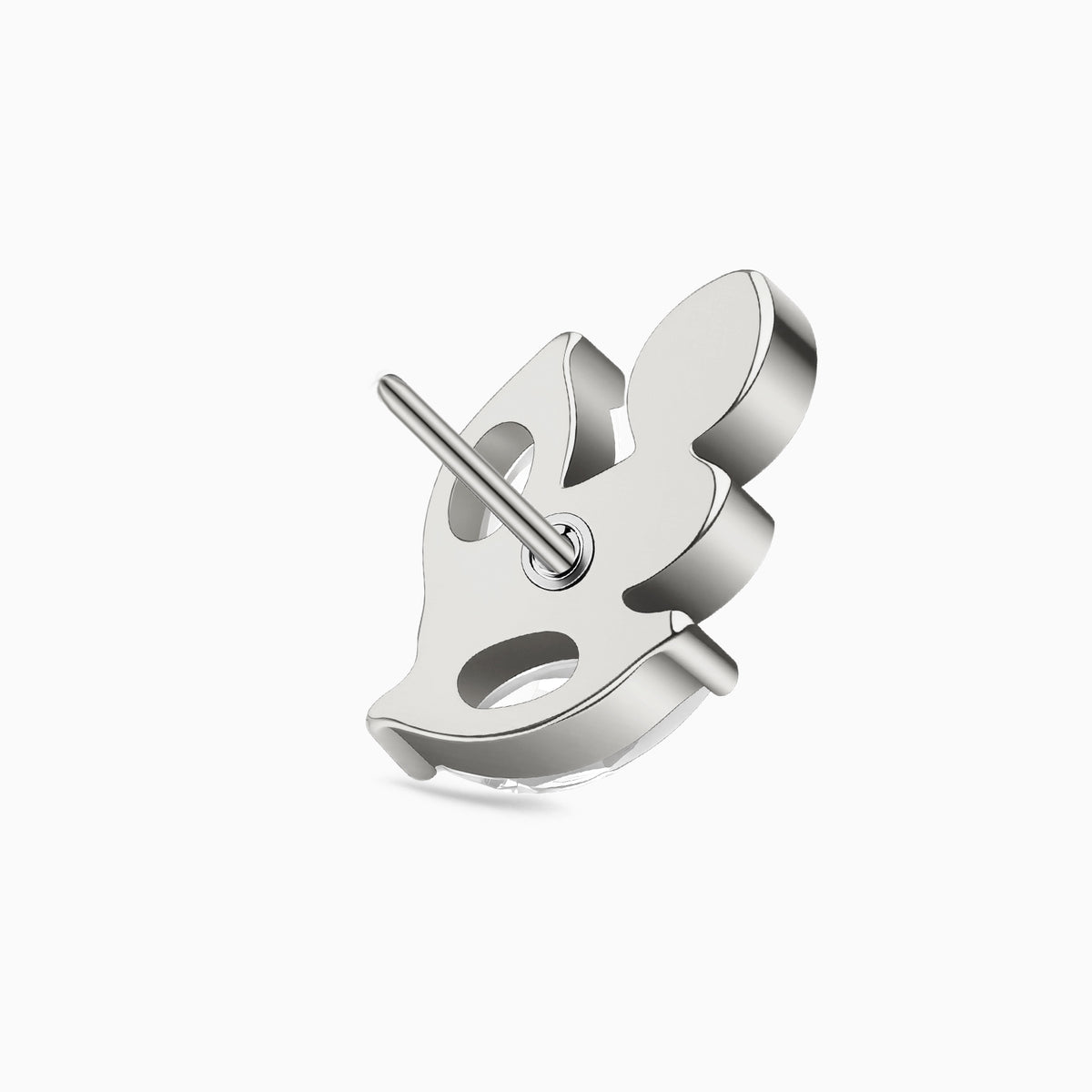 Titanium Threadless Marquise Leaf Cluster Top