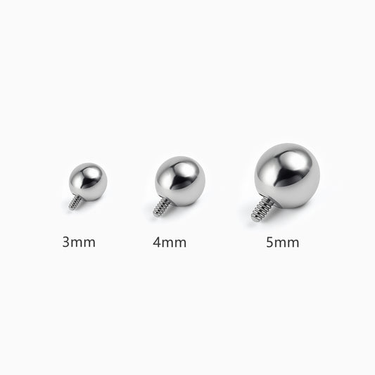 Titanium Internally Threaded Ball Top