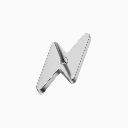 Titanium Threadless 7-Stone Lightning Bolt Top