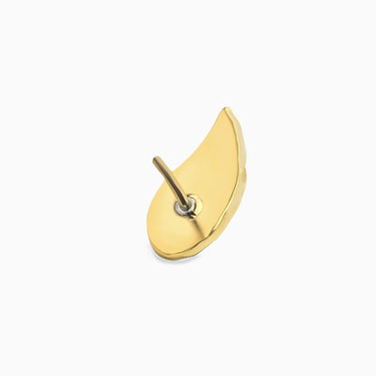 18Kt Gold PVD Titanium Threadless Right Angel Wing Top