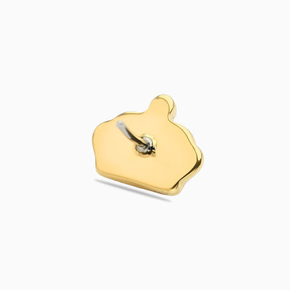 18Kt Gold PVD Titanium Threadless Crown Top