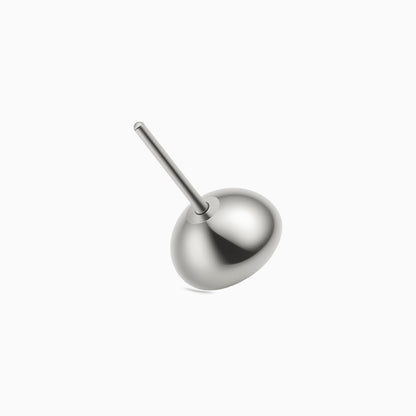Titanium Threadless Bezel-Set Gem Top