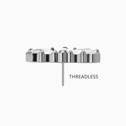 &nbsp;Titanium Threadless Crown Top