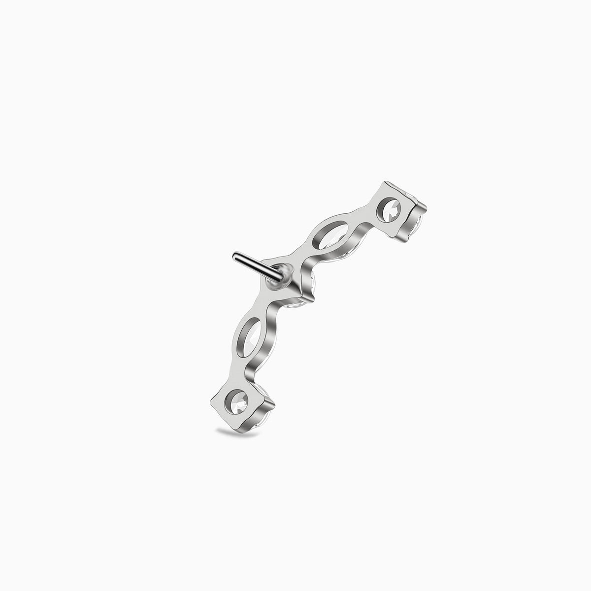 Titanium Threadless Curved Cluster Top