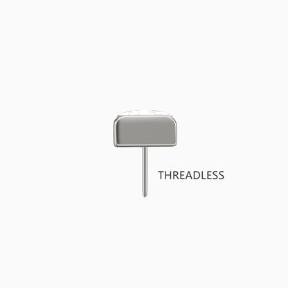 Titanium Threadless Trillion Bezel Top