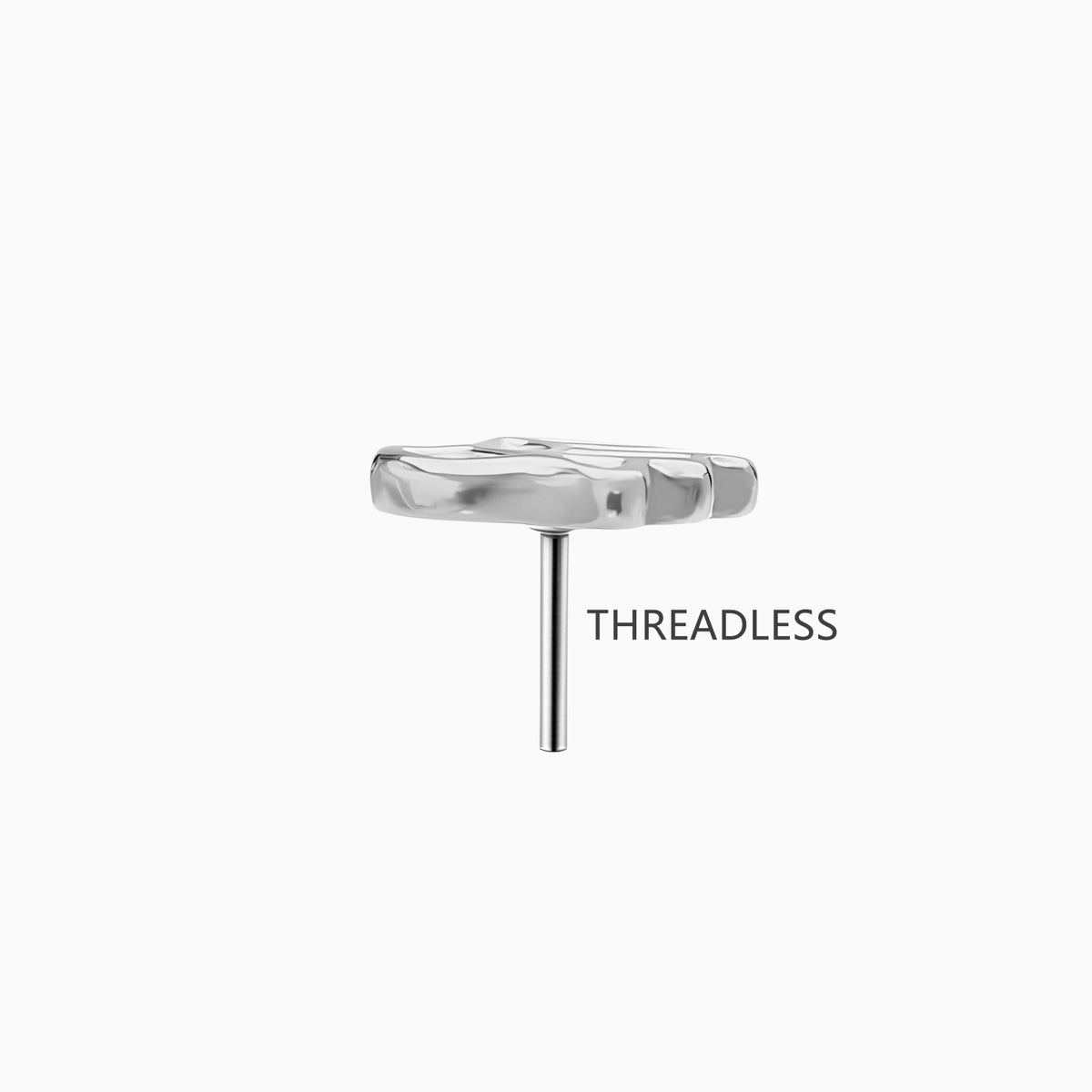 Titanium Threadless Hamsa Hand Top