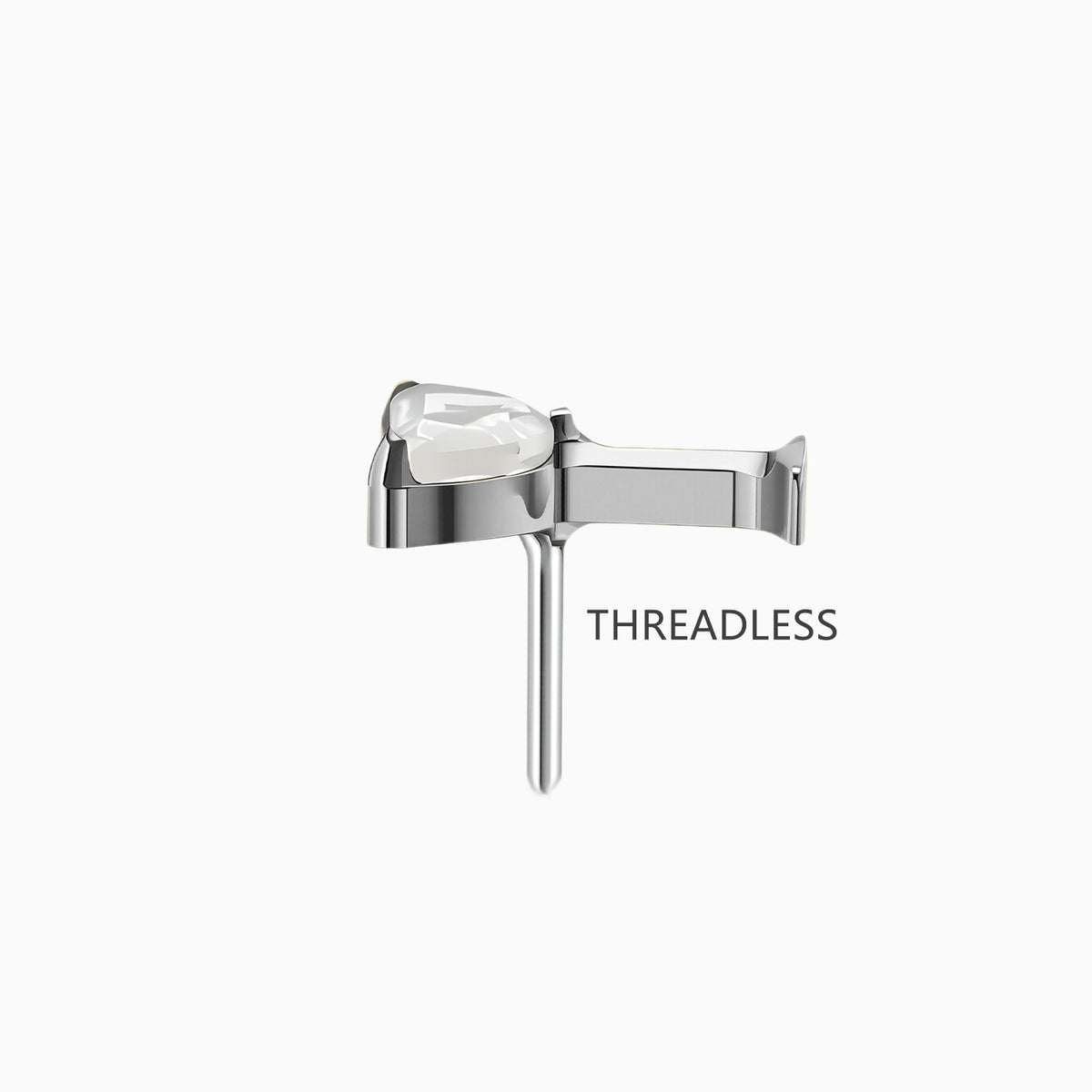 Titanium Threadless Cocktail Glass Top