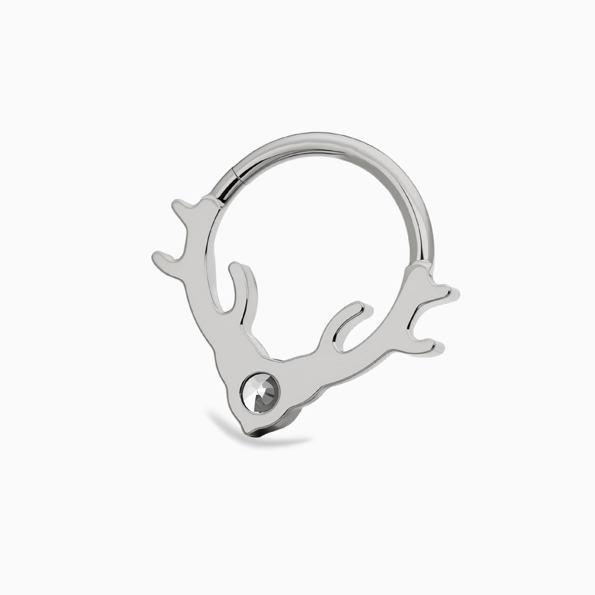 Titanium Antler Front Facing Hinged Clicker