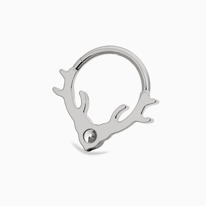 Titanium Antler Front Facing Hinged Clicker