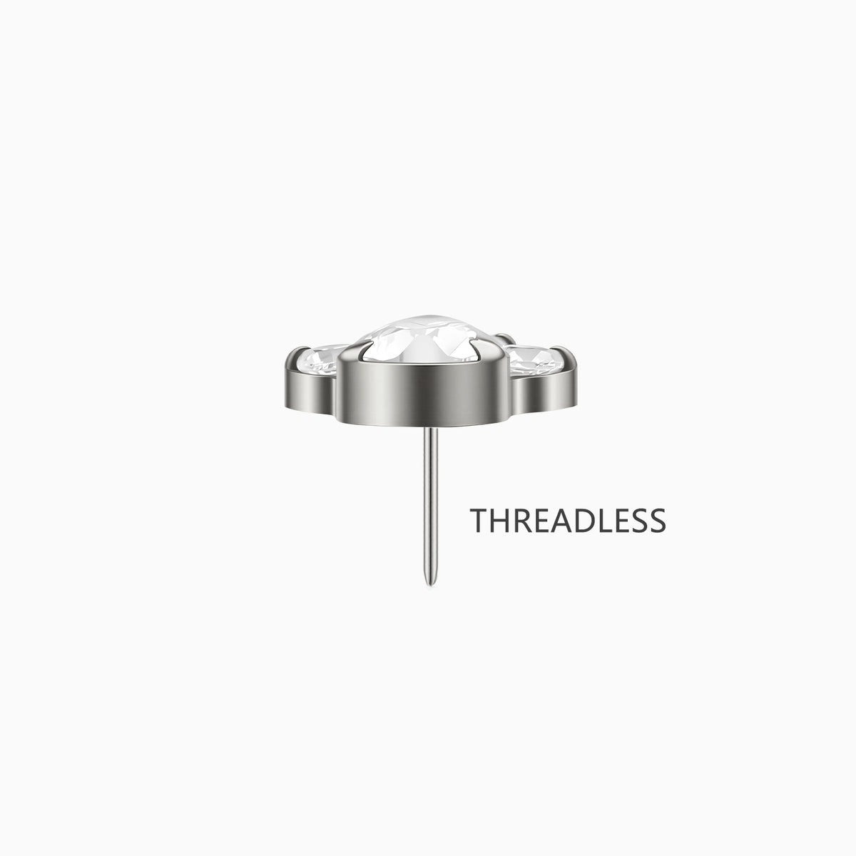 Titanium Threadless Paw Print Top