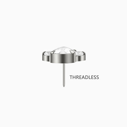 Titanium Threadless Paw Print Top