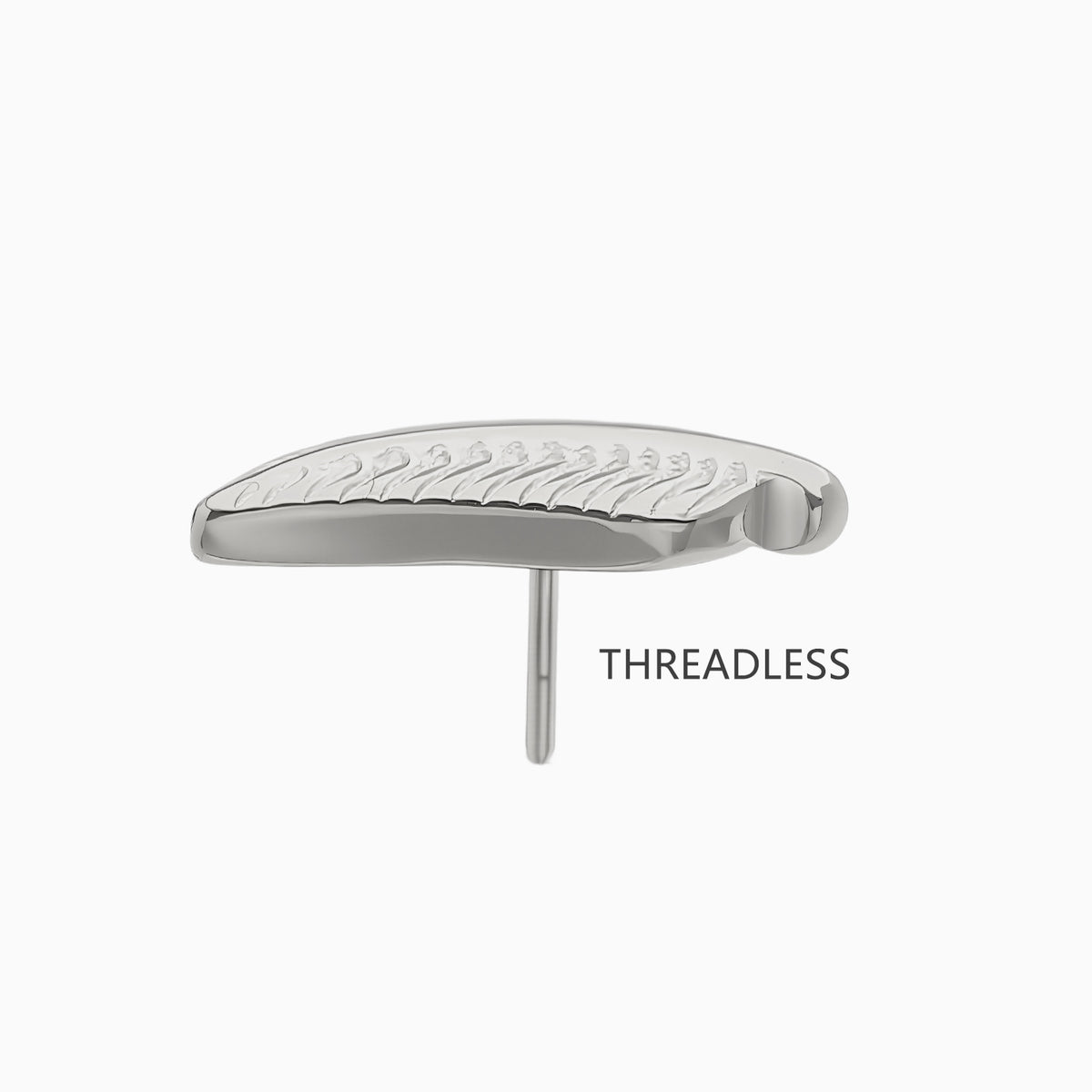 Titanium Threadless Leaf Top