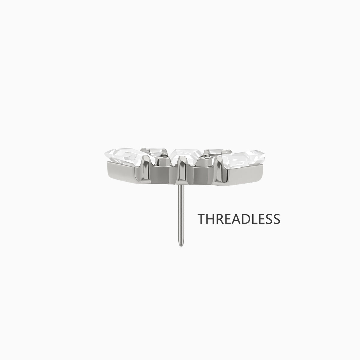 Titanium Threadless Fan Cluster Top
