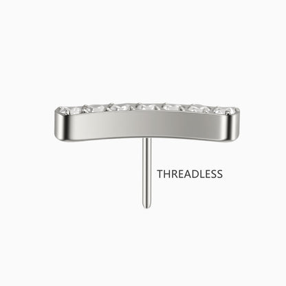 Titanium Threadless Spike Cluster Top