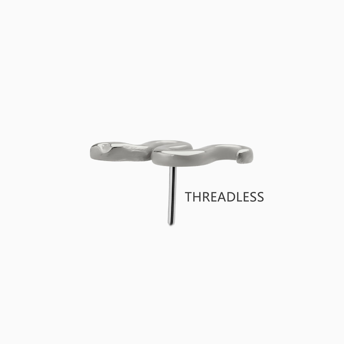 Titanium Threadless Snake Top