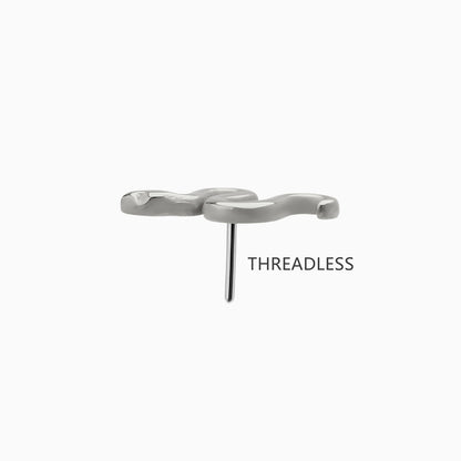 Titanium Threadless Snake Top