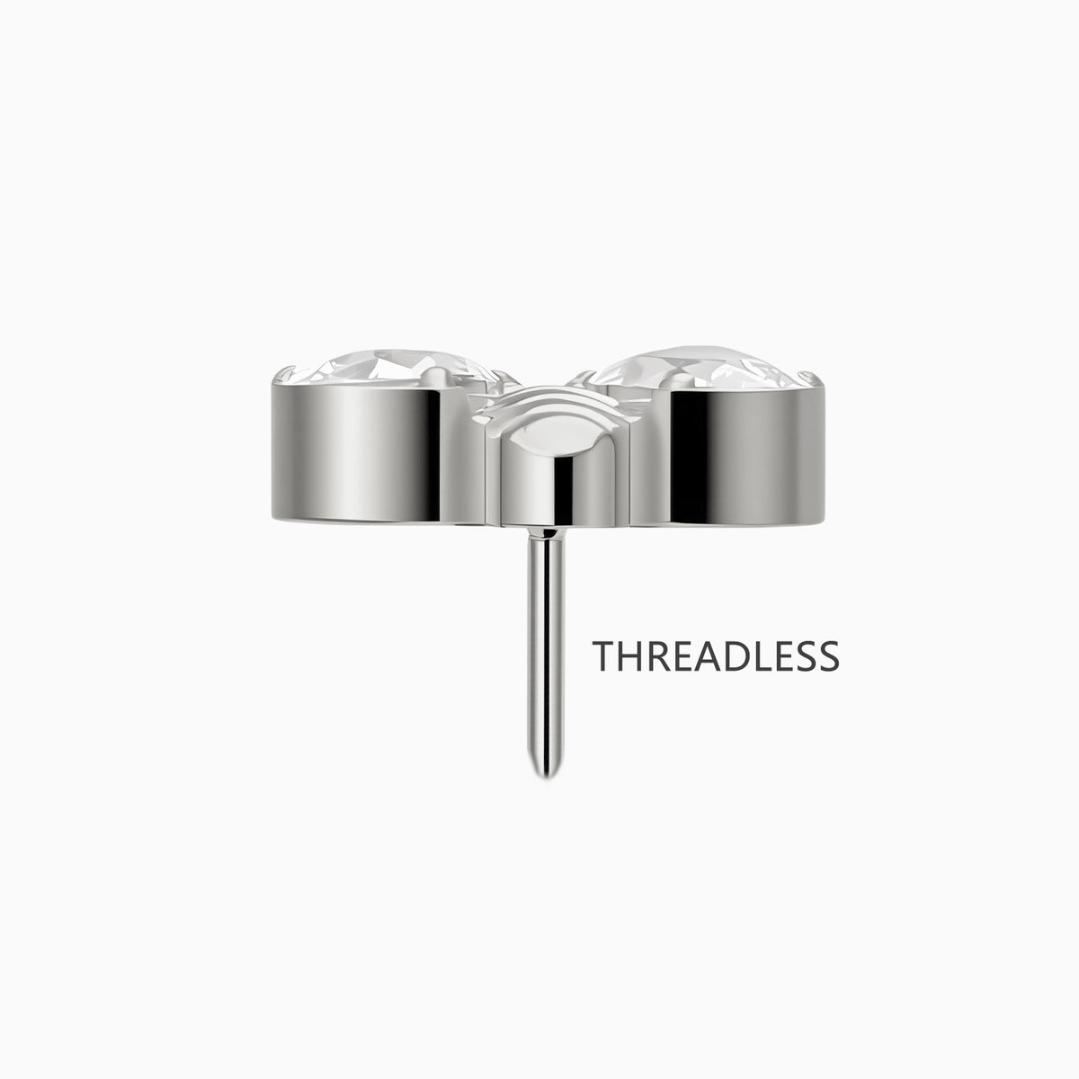Titanium Threadless Bee Gem Top
