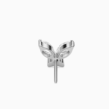 Titanium Threadless Butterfly Gem Top