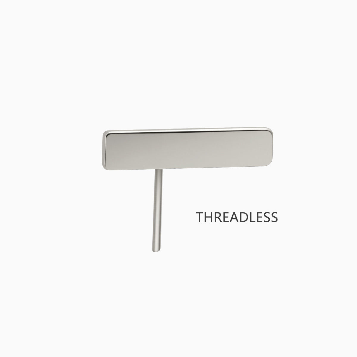 Titanium Threadless Triangular Spike Top