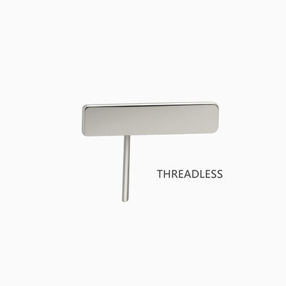 Titanium Threadless Triangular Spike Top