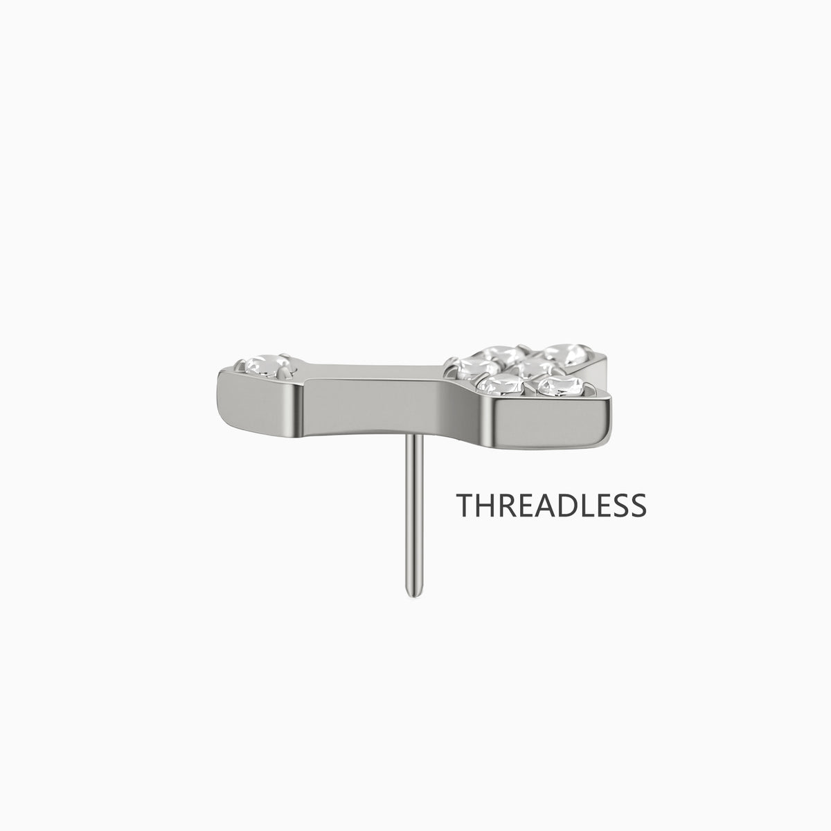 Titanium Threadless Arrow Cluster Top