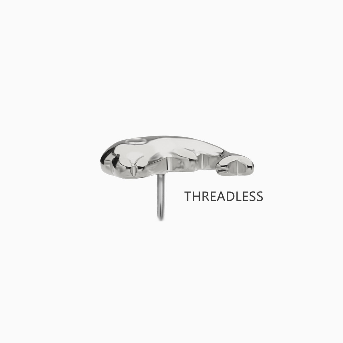 Titanium Threadless Dolphin Top