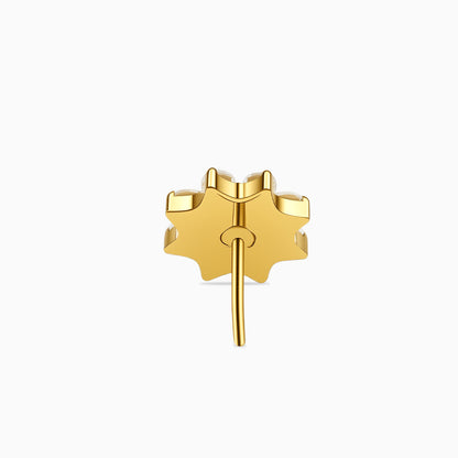 18Kt Gold PVD Titanium Threadless Daisy Cluster Gem Top
