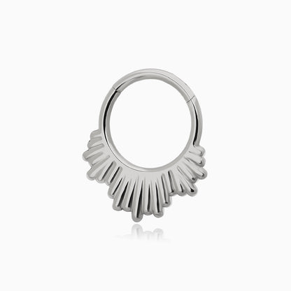 Titanium Sunburst Front Facing Hinged Segment Clicker