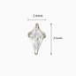 Titanium Threadless Kite Cut Gem Top.