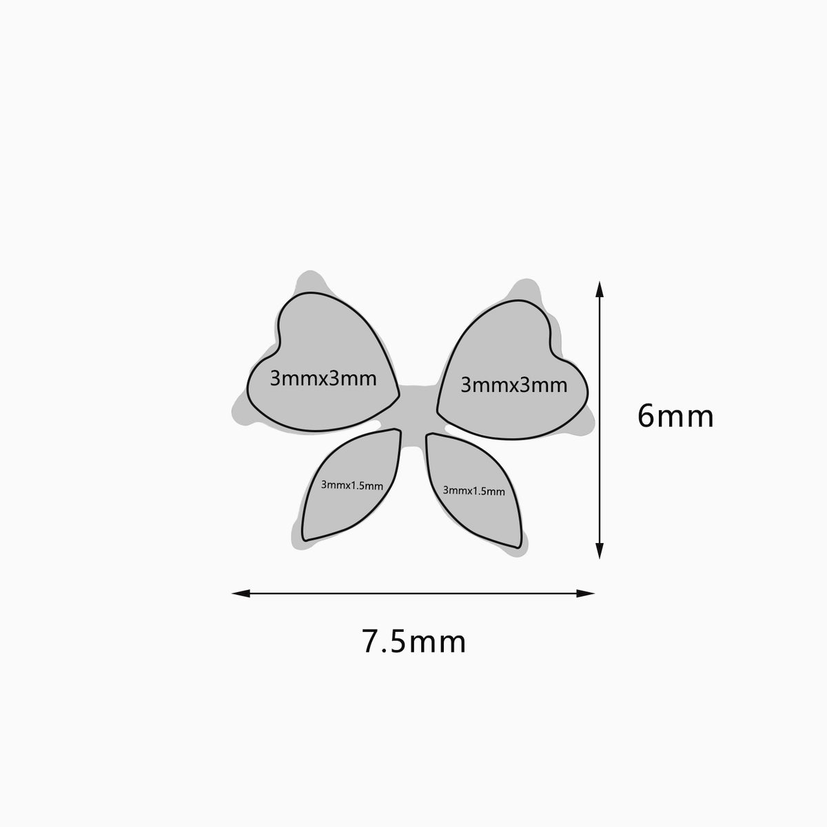 Titanium Threadless Butterfly Cluster Top