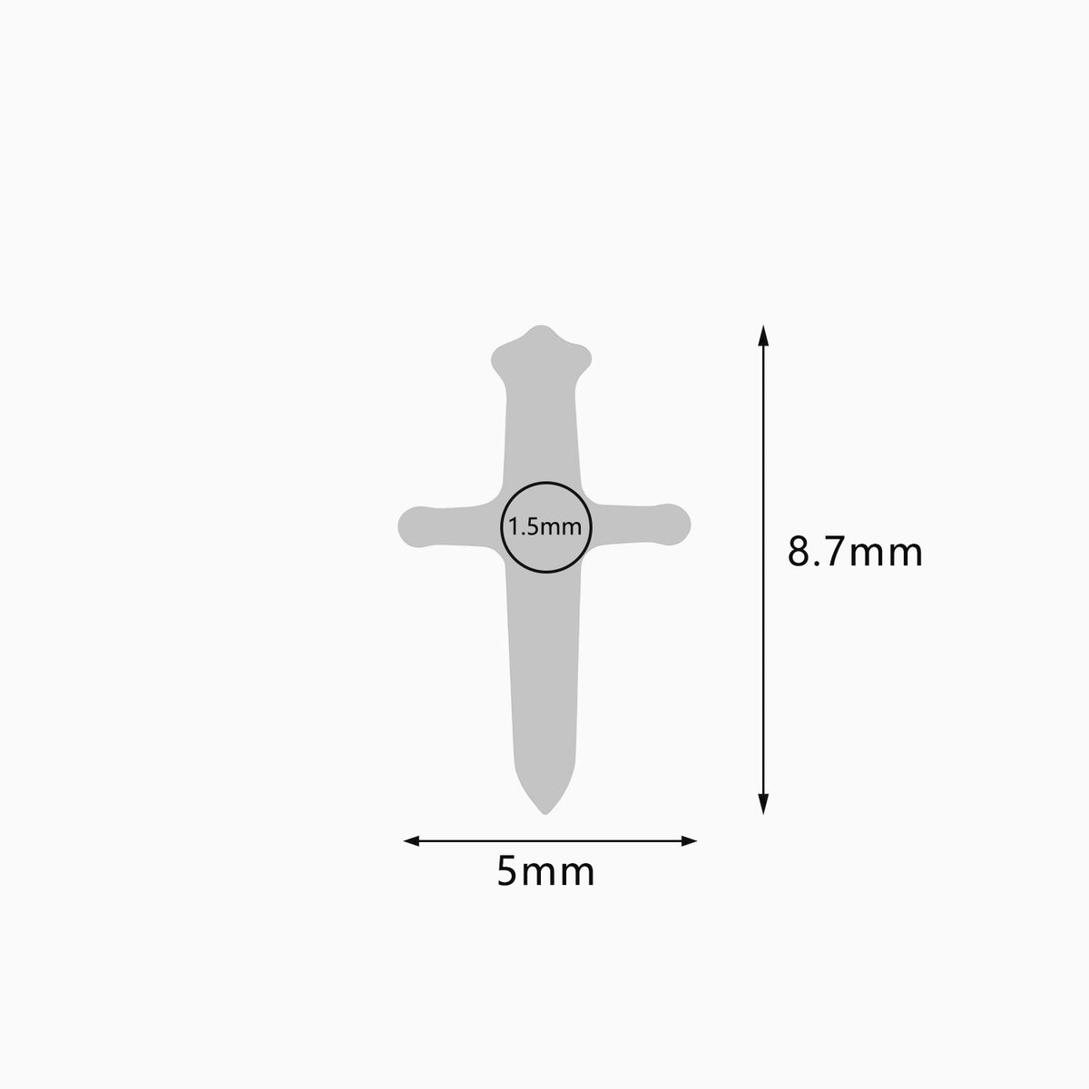 Titanium Threadless Dagger Top.
