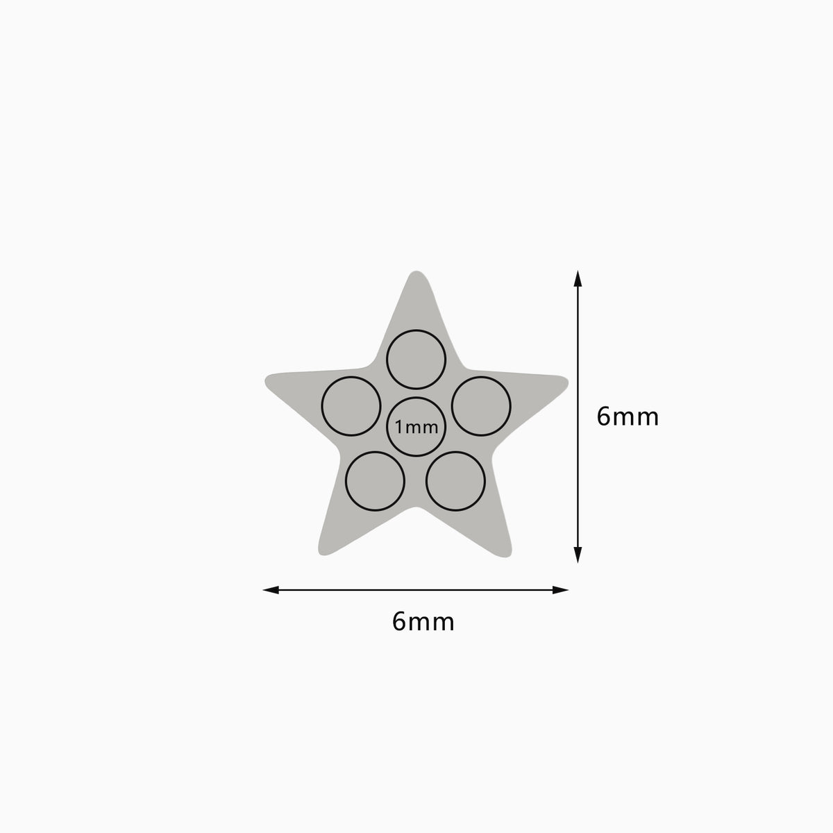 Titanium Internally Threaded CZ Star Top