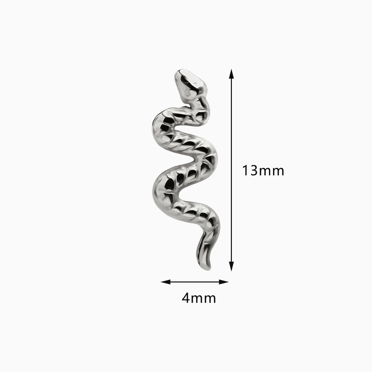 Titanium Threadless Snake Top