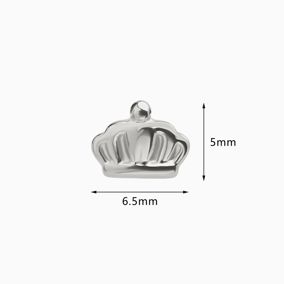 Titanium Threadless Crown Top