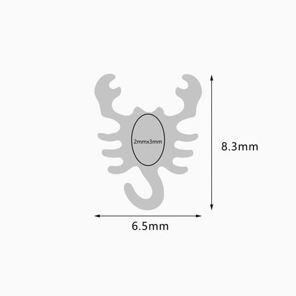 Titanium Threadless Scorpion Top