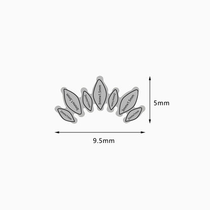 Titanium Internally Threaded Marquise CZ Crown Top