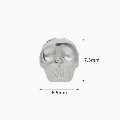 Titanium Threadless Skull Top