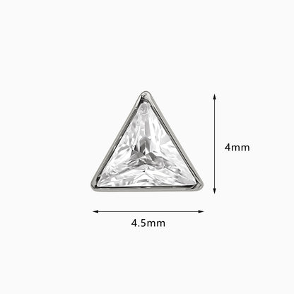 Titanium Threadless Trillion Bezel Top