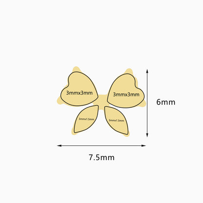 18Kt Gold PVD Titanium Threadless Butterfly Cluster Top