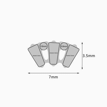 Titanium Threadless Fan Cluster Top