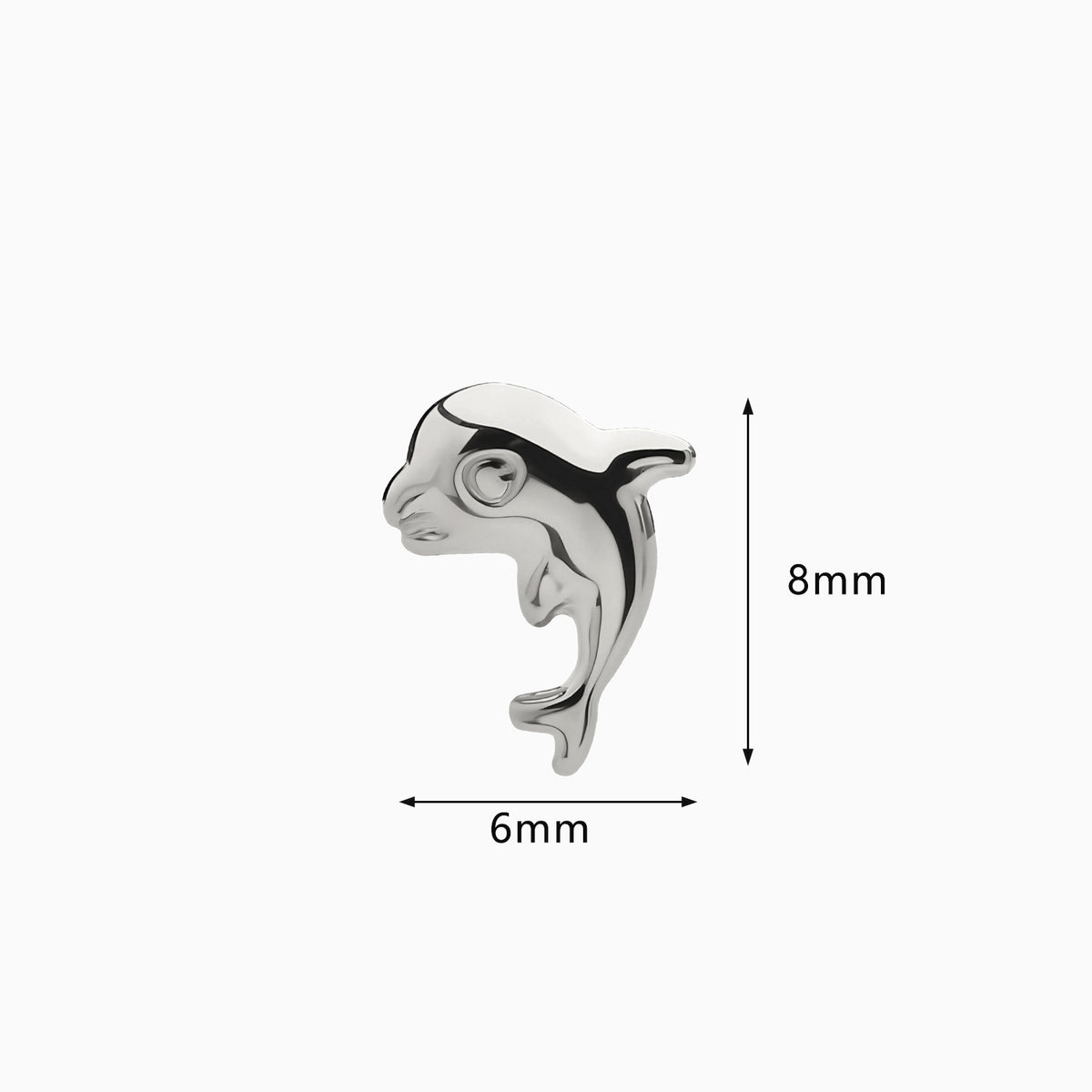 Titanium Threadless Dolphin Top